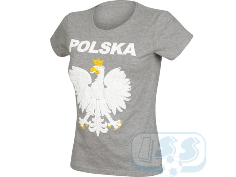 Polska - t-shirt damski rozmiar XL szary