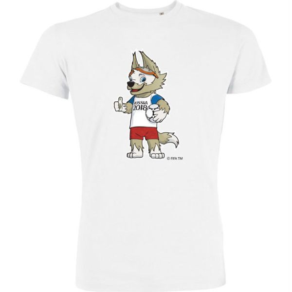 T-shirt MŚ 2018 Zabivaka biały