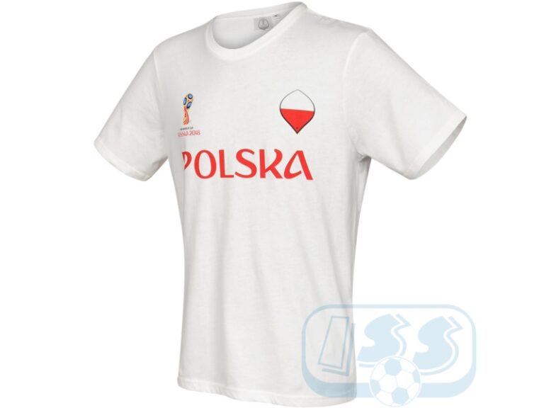 KOSZULKA POLSKA FIFA WORLD CUP 2018 (BIAŁA) Bawełna
