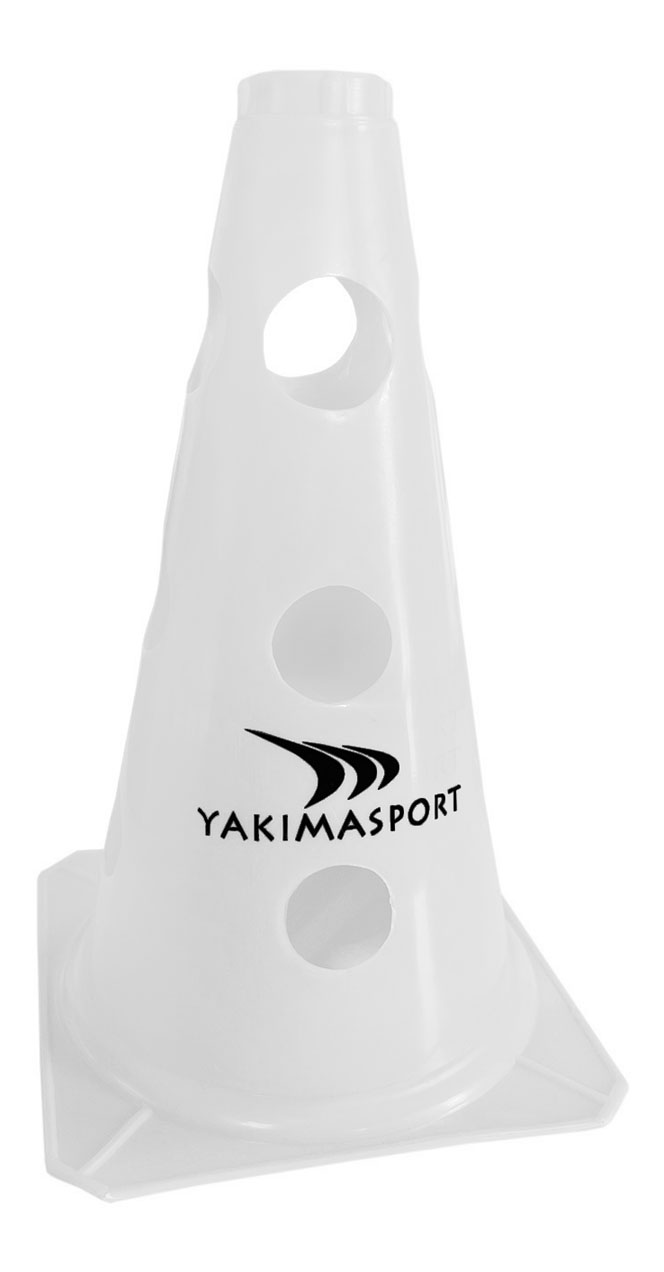 Pachołek Yakima 23cm biały z otworami 100624