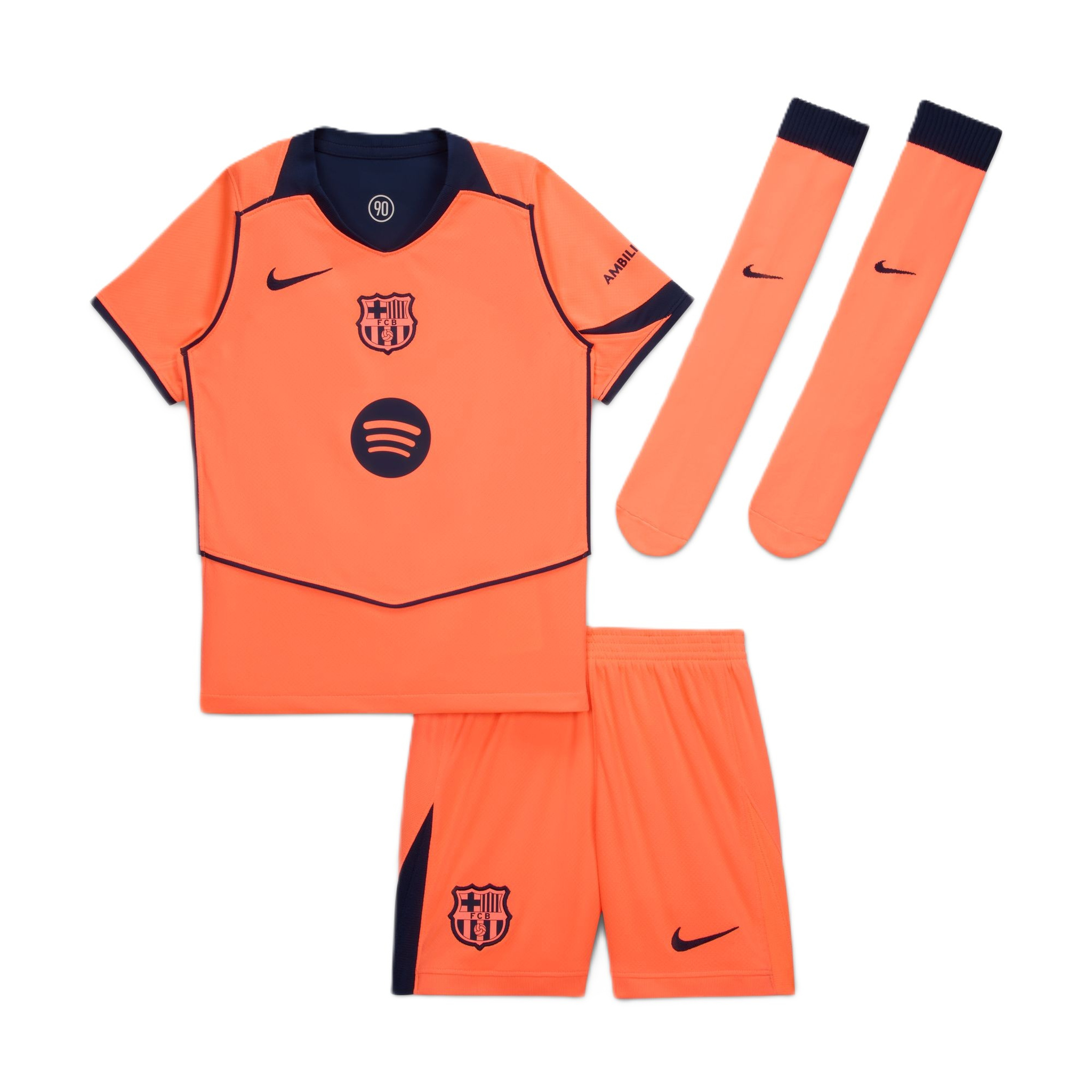 Komplet Nike FC Barcelona Stadium 3rd Kids HM4134-855