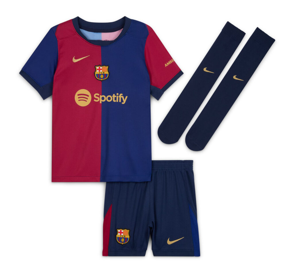 Komplet Nike FC Barcelona Stadium Home Kids FN9233-456