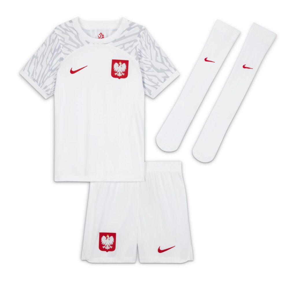 Komplet Nike Junior Kids Polska Dri-Fit Home DN0890-100