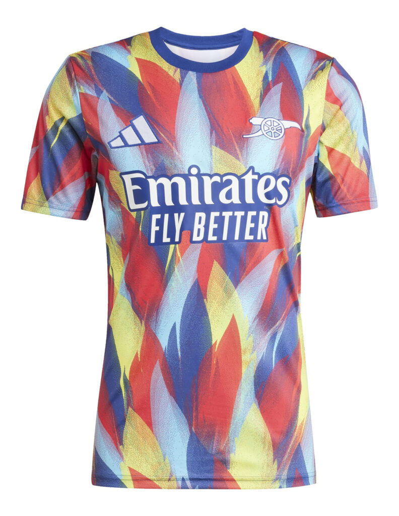 Koszulka przedmeczowa adidas Arsenal Londyn JJ1797