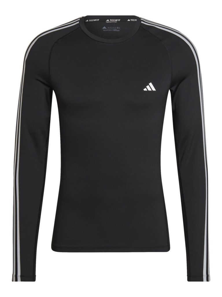 Koszulka treningowa z długim rękawem adidas Techfit 3-stripes HD3532