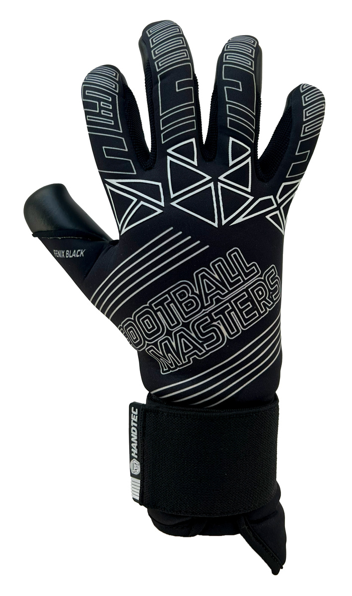 Rękawice Football Masters Fenix Junior Black Hyla Cut