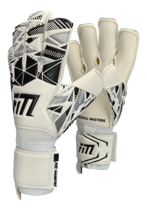 Rękawice Football Masters Invictus X WHITE BLACK