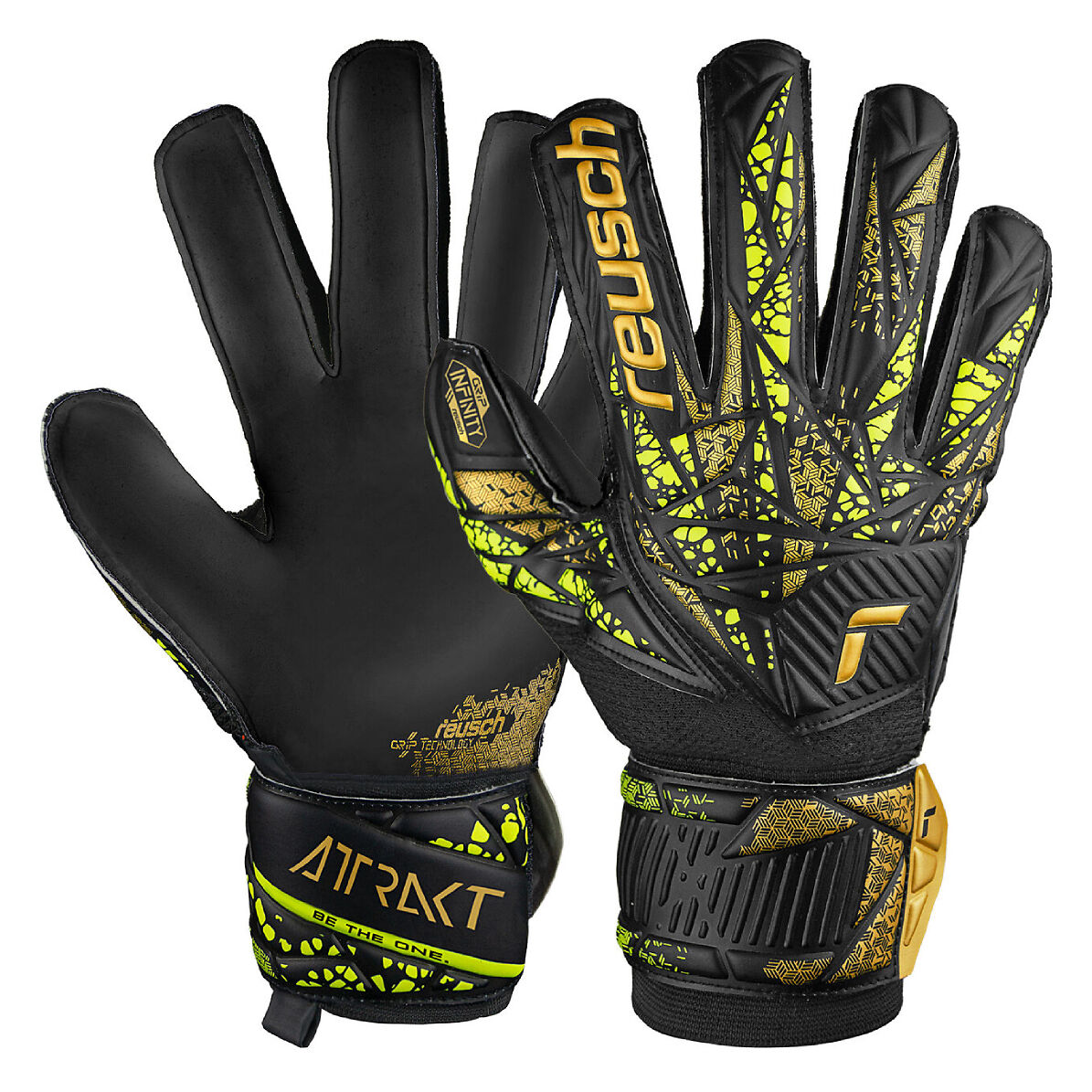 Rękawice bramkarskie Reusch Attrakt Infinity Finger Support 5470710-7739