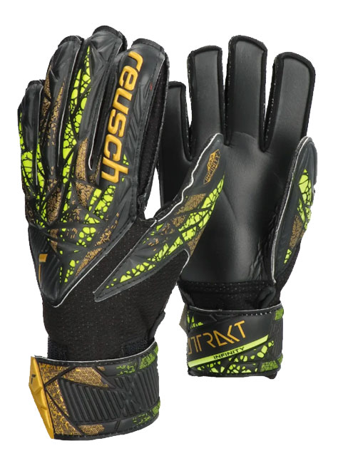 Rękawice bramkarskie Reusch Junior Attrakt Infinity Finger Support 5472710-7739