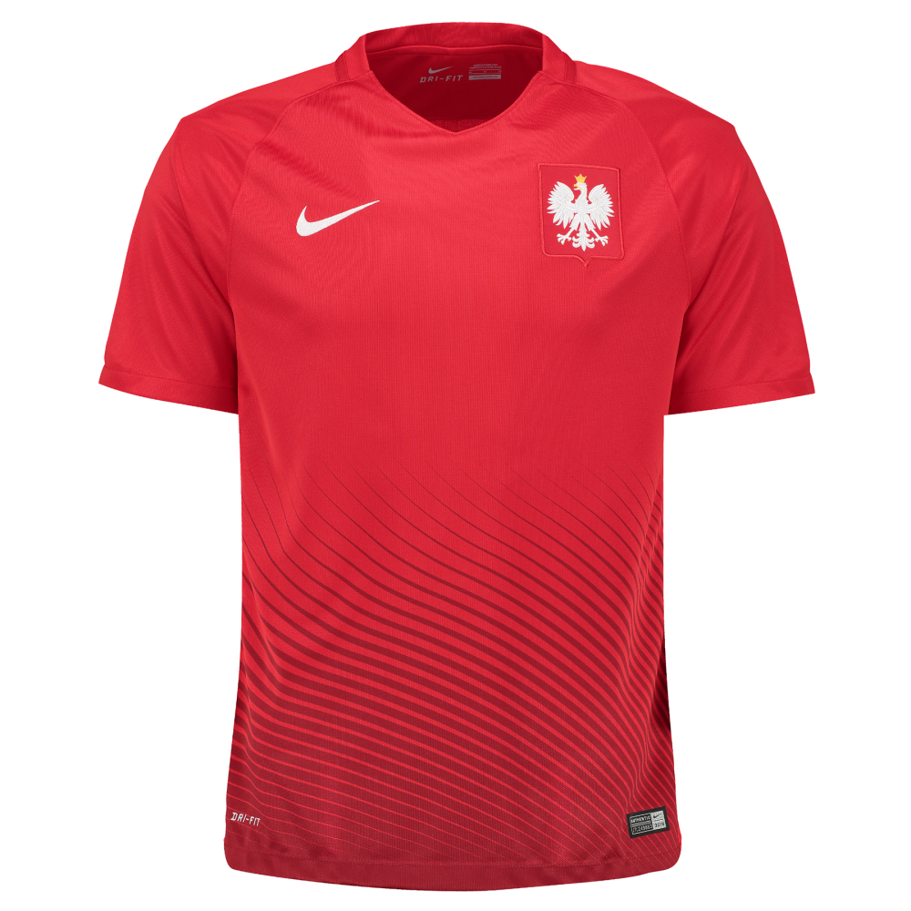 Polska – czerwona wyjazdowa koszulka reprezentacji Polski 2017 (Nike)