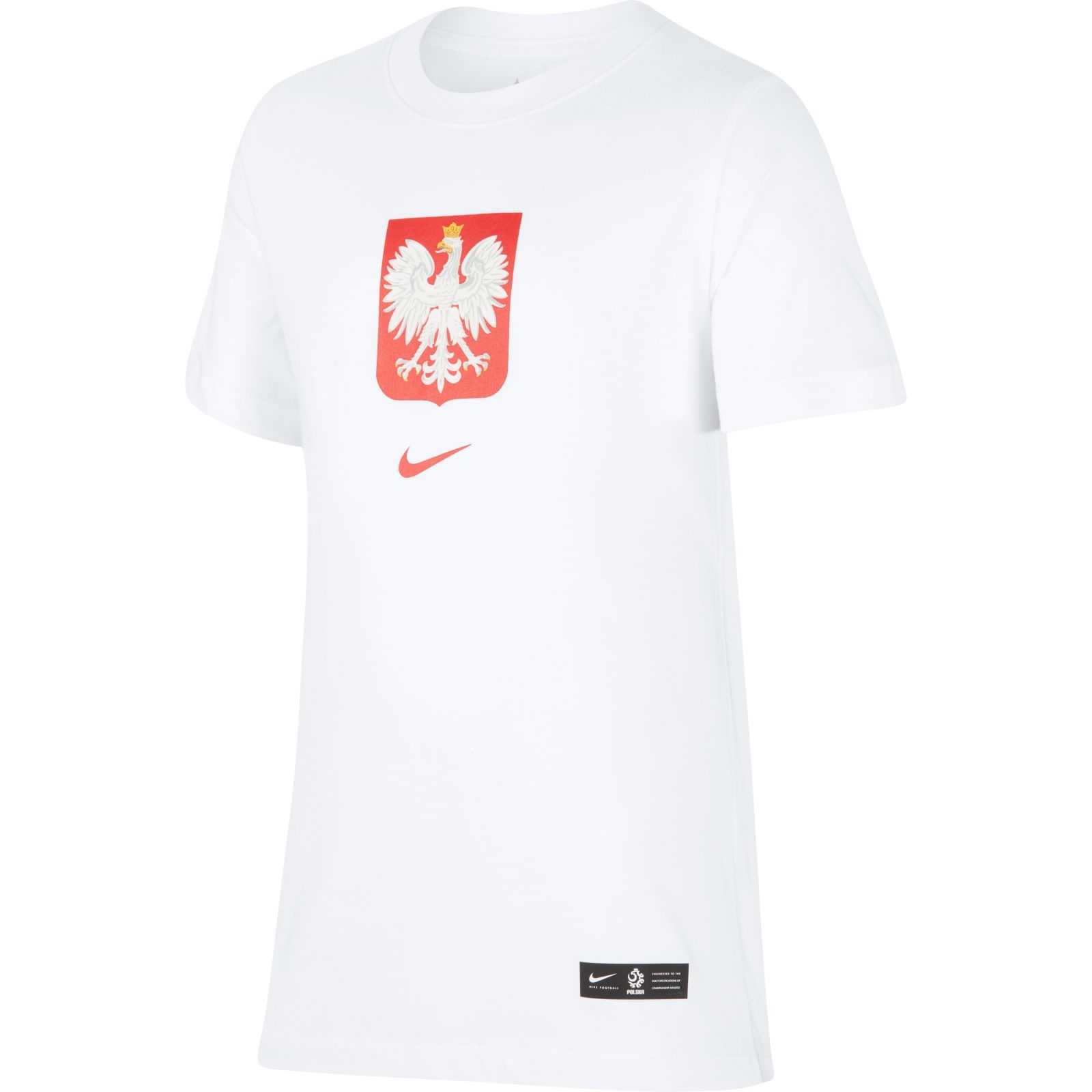 Polska - biała juniorska koszulka kibica reprezentacji Polski 2020-21 (Nike)