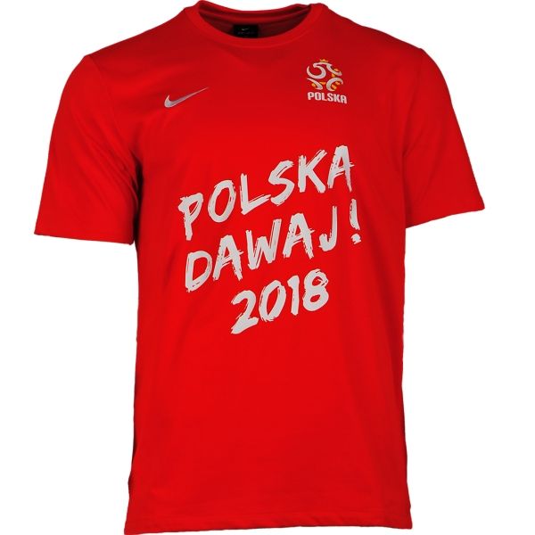 Polska - czerwony t-shirt "Polska Dawaj" (2018)
