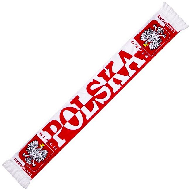 Polska - biało czerwony szalik kibica (45)