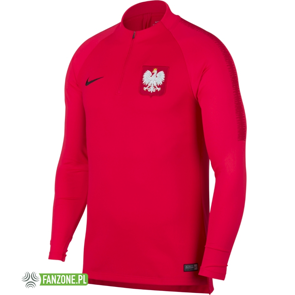 Polska - czerwona treningowa bluza reprezentacji 2018-19 (Nike)