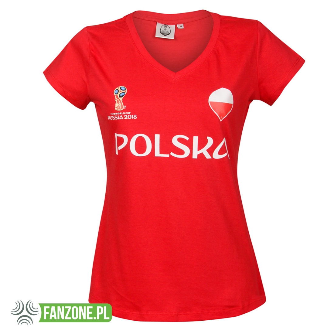 KOSZULKA DAMSKA POLSKA FIFA WORLD CUP 2018 (CZERWONA)