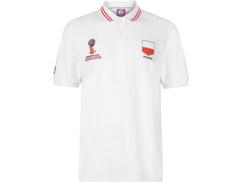 POLSKA - KOSZULKA POLO MŚ 2018 BIAŁA