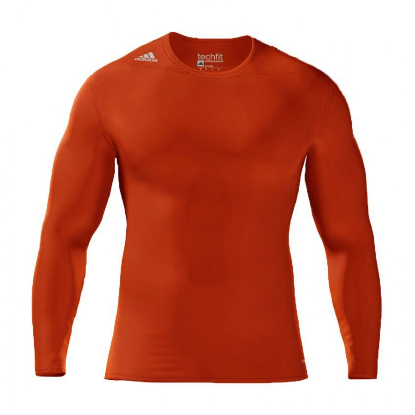 Koszulka z długim rękawem adidas Techfit Compression Pomarańczowa S27176